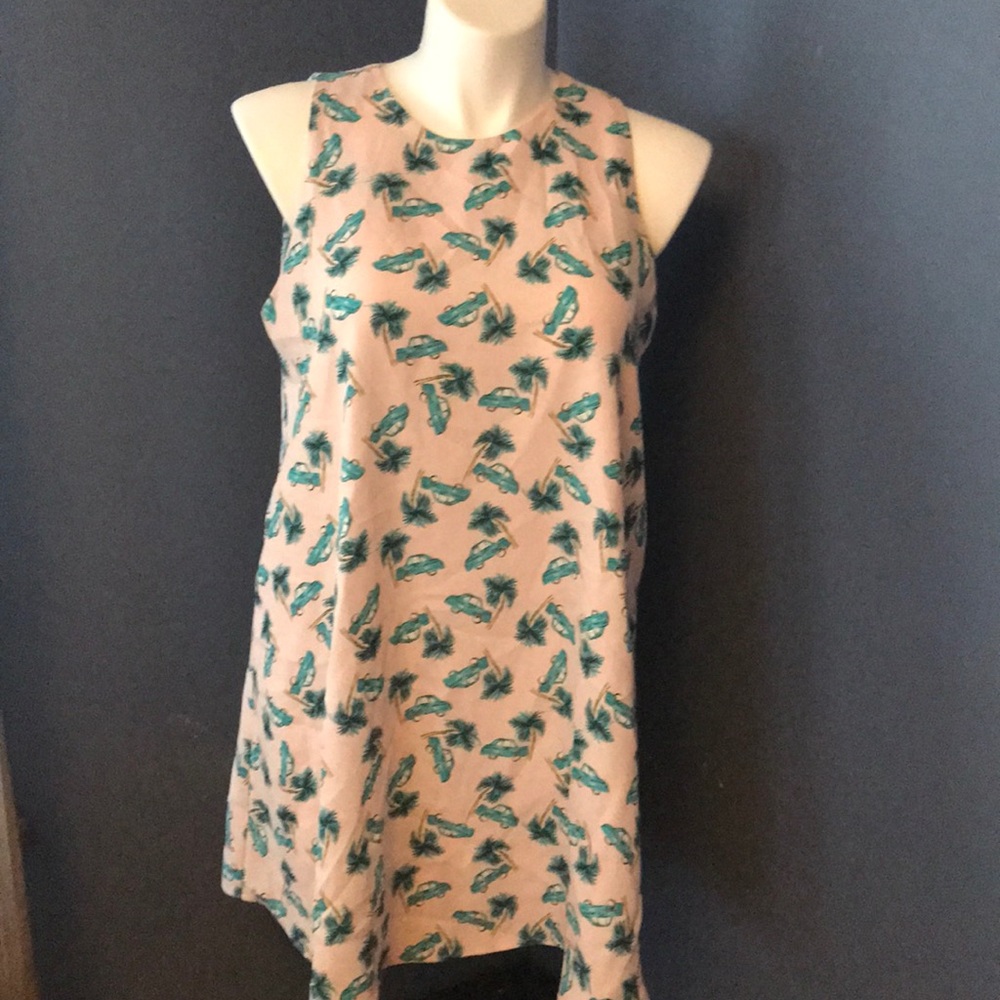 Lucy & Laurel pink/turquoise dress